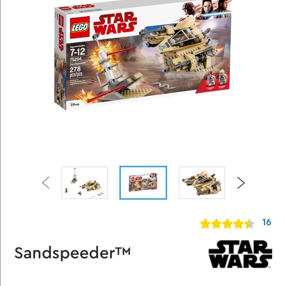 *Unopened* *Retired* Star Wars Sandspeeder Lego set 75204 - Picture 2 of 5